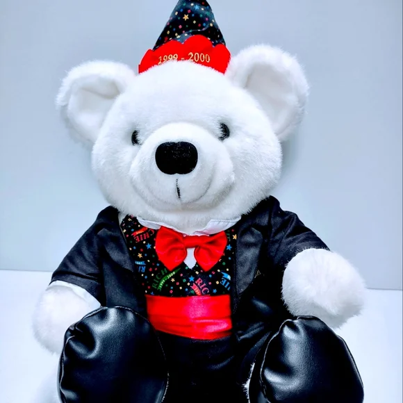 Federated Departments Lazarus Lazzie 16" Millennium Teddy Bear Plush 1999-2000 - Picture 2 of 7